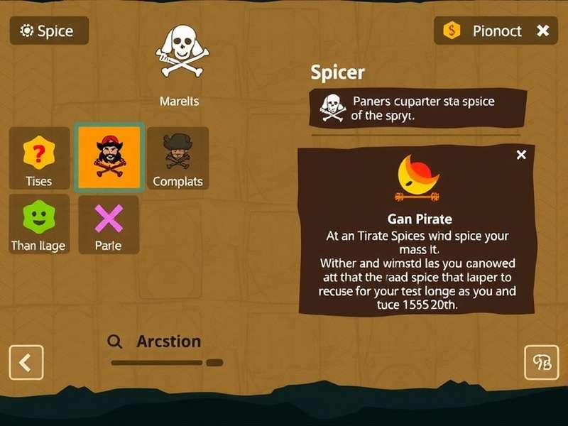 Paneer Pirate Spice Trading Interface